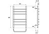 Полотенцесушитель водяной Point PN07156 П6 500x600, хром № 2