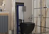 Комплект инсталляция Teymi Rapid SL с кнопкой GROHE оружейная сталь унитаз подвесной безободковый Lina S Black F17800 № 14