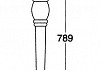 Керамическая ножка для раковины Kerasan Retro 108301 № 5