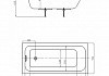 Ванна акриловая AZARIO BELLA прямоугольная 150x70 см AV.0020150 № 2