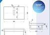 Столешница керамогранитная 80 см серый мрамор с раковиной Teymi Helmi Mini 38 кронштейны 2 шт. белые в комплекте F14124 № 26