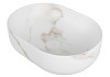 Раковина для ванной накладная Teymi Solli 48 artceramic цвет мрамор белый матовый T50386 № 7