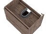 Тумба подвесная с раковиной для ванной 70 см Laina дуб темный раковина Ritta 70 F16039 № 8