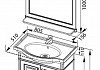Комплект мебели для ванной Aquanet Валенса 80 белый краколет/серебро 180456 180456 № 12