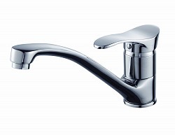 Превью фото Смеситель для кухни Diadonna D80-442100 одноручковый с длинным изливом, картридж 40 мм, хром, крепление шпильки № 1