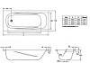 Ванна стальная BLB Universal Anatomica B75U handles 170x75 с ручками № 2