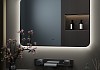 Зеркало настенное с подсветкой в ванную Teymi Solli Black Soft Line 100x70 LED сенсор на взмах T20231S T20231S № 7