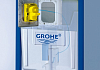 Комплект инсталляции для унитаза, GROHE Rapid SL 3 в 1 с панелью смыва Skate Cosmopolitan, хром (38772001) № 8
