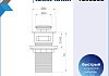 Донный клапан для раковины с переливом Teymi Solli графит матовый T140203 № 13