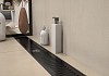 Трап для душа с сухим затвором вертикальный выпуск Teymi Helmi 10х80 c решеткой черный T90346 № 5