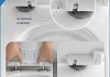 Инсталляция с унитазом комплект 5 в 1 Teymi унитаз подвесной безободковый Lina PP Vortex кнопка черная / хром F16452 № 11
