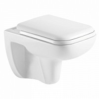 Превью фото Унитаз подвесной Azario Pavia 550х350х375 безободковый с сидением микролифт AZ-2005 № 1