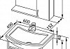 Комплект мебели для ванной Aquanet Донна 60 беленый дуб 169043 № 11