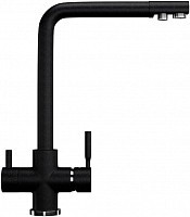 Превью фото Смеситель Ulgran U-016 (308) черный, для кухонной мойки № 1