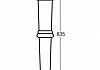 Ножки для раковины Althea ceramica Royal 40789 золото (2 шт.) № 3