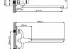 Смеситель для ванны Cronwil CD038-22 с длинным плоским изливом, картридж 35 мм, хром № 2