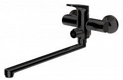 Превью фото Смеситель для ванны c длинным изливом Bravat Eler черный F6191238BM-01L-RUS № 1