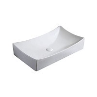 Превью фото Раковина накладная Azario 65.5х39.5х14 фаянс, цвет Белый AZ416 № 1