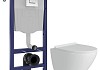 Комплект инсталляция Teymi Rapid SL с кнопкой GROHE хром + унитаз Lina Pro F17503 № 19