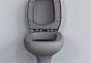 Унитаз подвесной Diamond 123T20301R 530x405x375 матовый серый безободковый с толстой крышкой № 5
