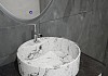 Раковина для ванной накладная Teymi Lina S D40 белый мрамор в комплекте донный клапан клик-клак белый F12592 № 18