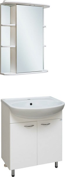 Комплект мебели для ванной Runo Уют 60 белая