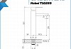 Комплект Teymi: Раковина Iva 52 + смеситель Helmi Black высокий, черный матовый F00272 № 5