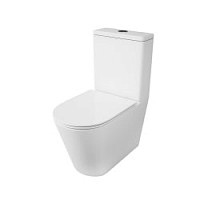 Превью фото Унитаз напольный Azario Luana безободковый 615x375x840 мм с сиденьем микролифт AZ-8593 № 1