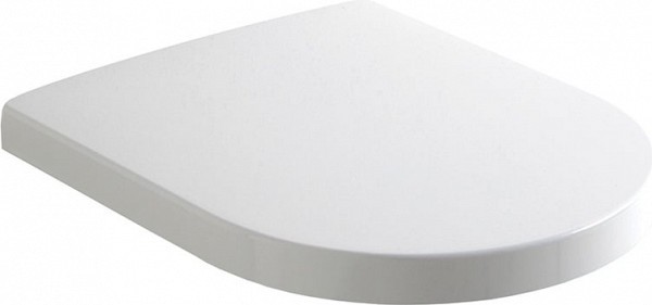 Крышка-сиденье Olympia Clear C8CL011 белая, с микролифтом, петли хром