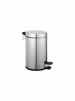 Превью фото Ведро для мусора Potato, нержавеющая сталь / хром, 5л, с педалью P412 № 1