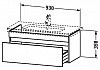 Комплект мебели для ванной Duravit DuraStyle 100 темный каштан  № 5