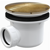 Превью фото Сифон для душевого поддонa Alcaplast A49ANTIC бронза № 1