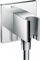 Превью фото Шланговое подключение Hansgrohe Fixfit Porter Square 26486000 держатель для душа № 1