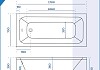 Ванна акриловая 170х70 белая Teymi Helmi Pro T30103 № 11