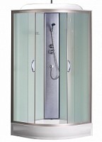 Превью фото Душевая кабина Loranto CS-6611 F, 100х100х215, матовая, стекло 4 мм, поддон 13 см № 1