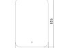 Зеркало AZARIO Паллада-2 685х915 - c подсветкой и диммером, подогрев + сенсор выкл (LED-00002339) LED-00002339 № 2
