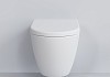 Унитаз подвесной Queen 113T20101R 570x360x400 БЕЛЫЙ матовый безободковый с толстой крышкой № 4