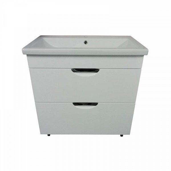 Тумба Loranto Стиль 80/2 Н Соло 800x850x430 напольная с раковиной Como 80