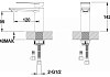 Смеситель для раковины, высота 142 мм BelBagno CAR-LVMM-CRM № 2