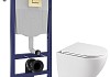 Комплект инсталляция Teymi Rapid SL с кнопкой GROHE золото матовое + унитаз ТОРНАДО Lina Vortex 3 пок F17502 № 20