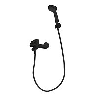 Превью фото Смеситель для ванны с коротким изливом с аксессуарами Bravat Drop F64898BM-B № 1