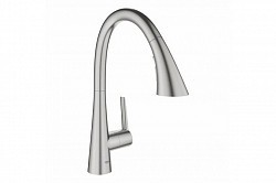 Превью фото Смеситель для кухни Grohe Zedra New с профессиональной лейкой 3 режима, суперсталь 32294DC2 № 1