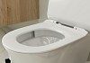 Унитаз напольный безободковый торнадо Teymi Ritta Pro Vortex сиденье микролифт T40811 № 6