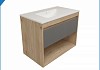 Фасад для тумбы в ванную 80 см Teymi Vitra цвет графит T60415 T60415