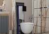 Комплект инсталляция Teymi Rapid SL с кнопкой GROHE черная унитаз ТОРНАДО подвесной безободковый Lina Vortex 3 пок F17810 № 15