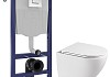 Комплект инсталляция Teymi Rapid SL с кнопкой GROHE хром + унитаз ТОРНАДО Lina Vortex 3 пок F17497 № 20