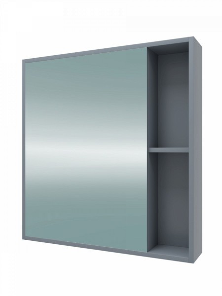 Зеркальный шкаф Teymi Aina 60, белый/графит T60002
