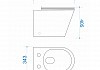 Унитаз приставной с бачком скрытого монтажа комплект 6 в 1 Teymi кнопка хром унитаз Helmi HD гигиенический душ хром F12556 № 7