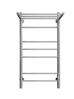 Превью фото Полотенцесушитель электрический Маргроид Лина (ВхШ) 80х40, П(2+3+2) Straight с полкой, таймер, скрытый монтаж, правое подключение, хром 4690569241905 № 1