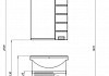 Комплект мебели для ванной Aquanet Доминика 60 черная 172404 172404 № 15